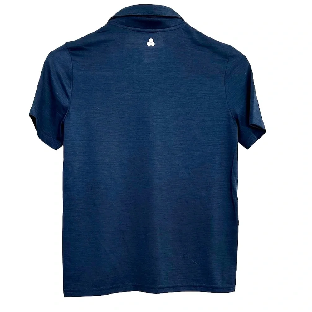 Tek Gear Polo Shirt Dark Blue Size Medium Lightweight Dry Tek